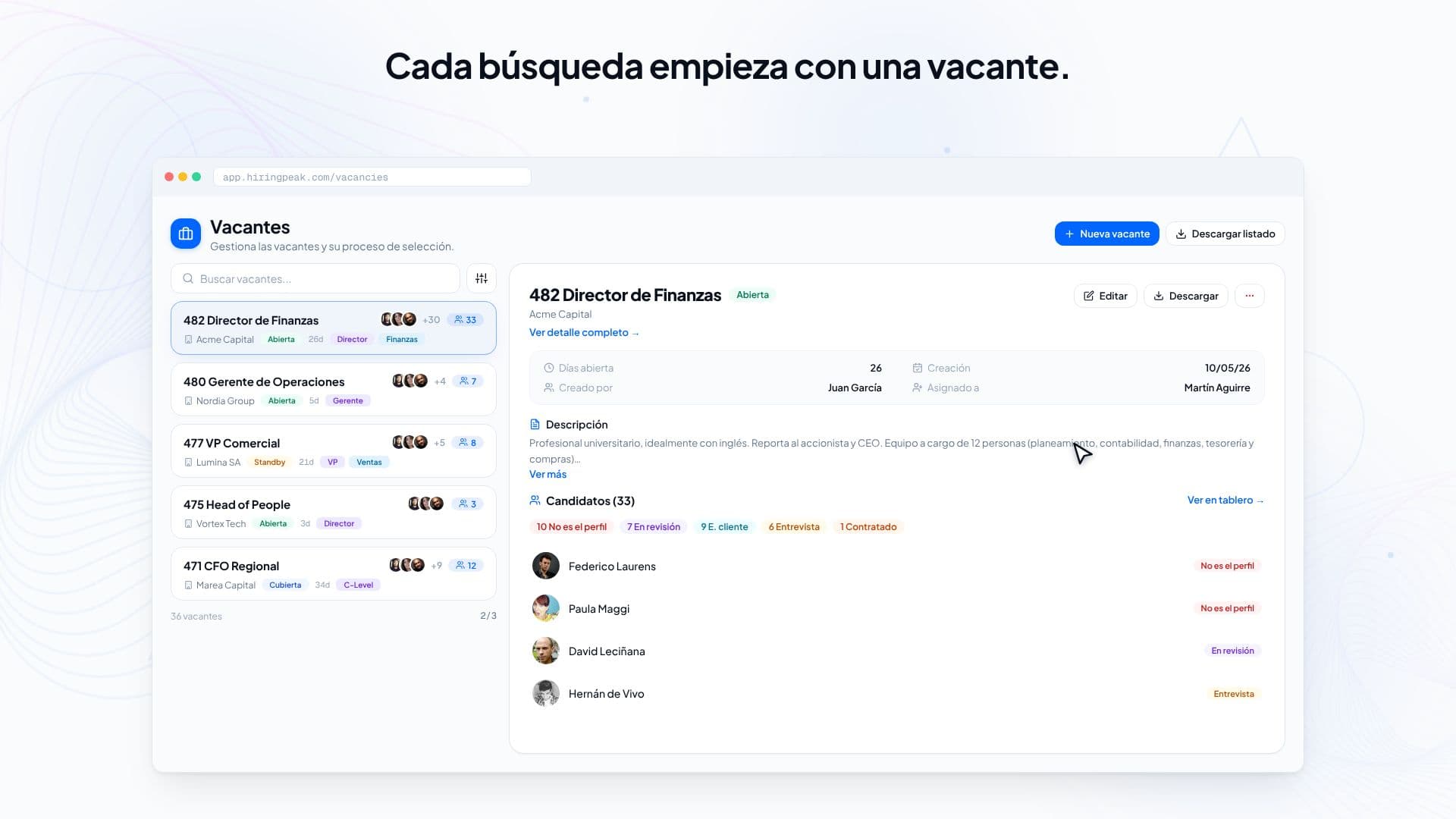 Demo de HiringPeak